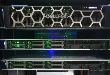 Serveurs virtuel en rack, infrastructure informatique professionnelle haute performance